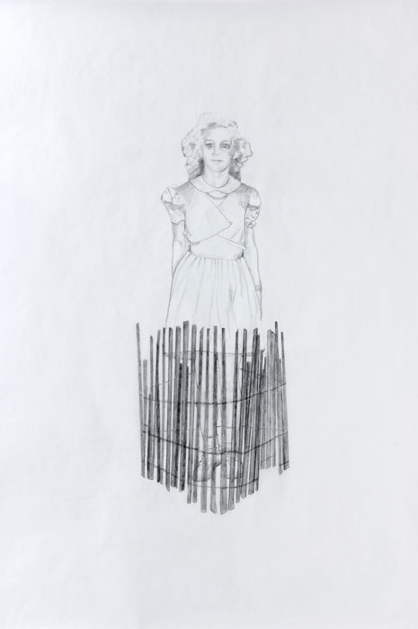 fence around girl